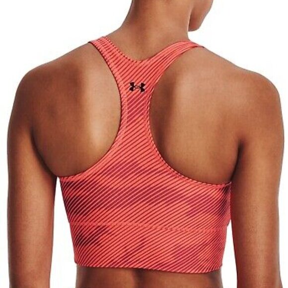 New Under Armour Project Rock HeatGeat Sports Bra Tangerine - XSmall - Picture 2 of 10